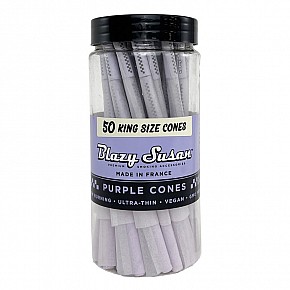 Blazy Susan | Purple Paper Cones King Size Jar (50-pack)