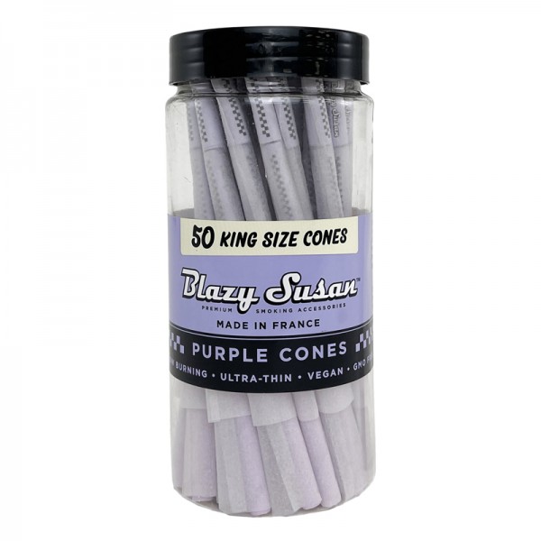Blazy Susan | Purple Paper Cones King Size Burk (50-pack)