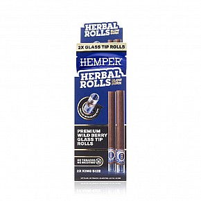 Hemper | King Size Rolls med Glasfilter (2-pack)