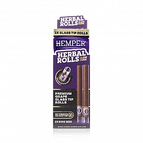Hemper | King Size Rolls med Glasfilter (2-pack)