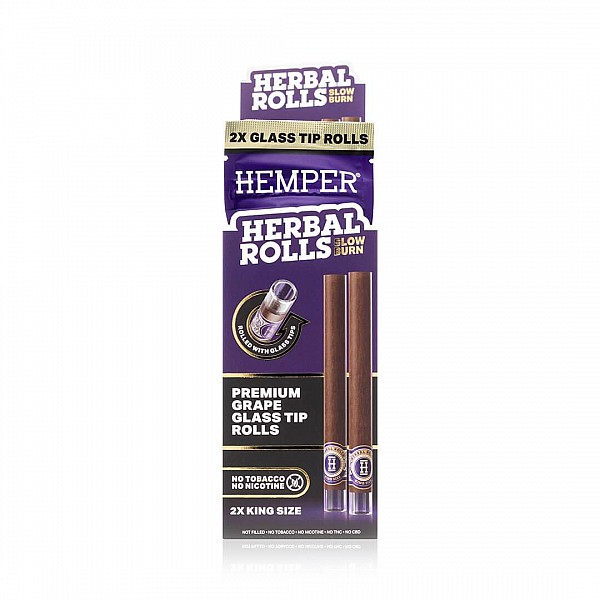 Hemper | King Size Rolls med Glasfilter (2-pack)