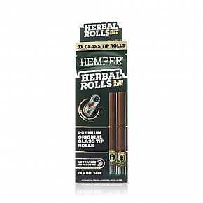 Hemper | King Size Rolls med Glasfilter (2-pack)