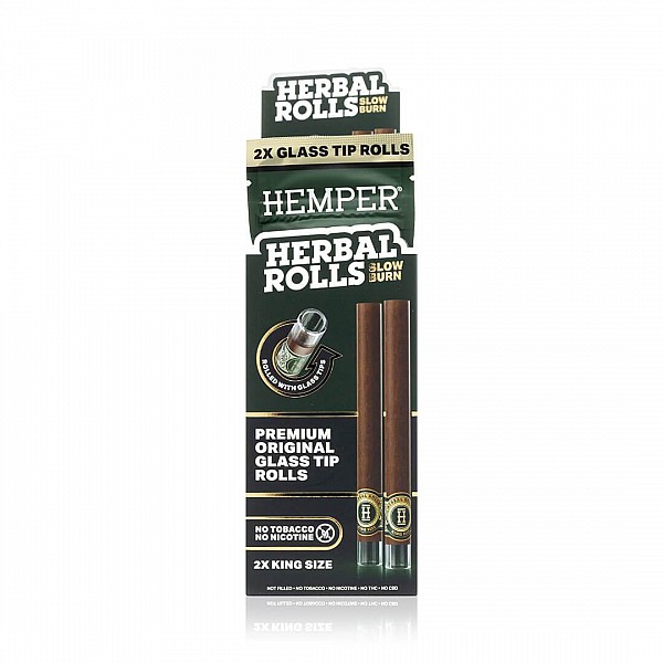 Hemper | King Size Rolls med Glasfilter (2-pack)