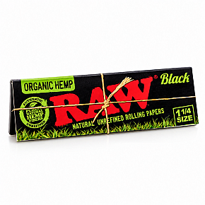 RAW | Black Organic Hemp (1 1/4)