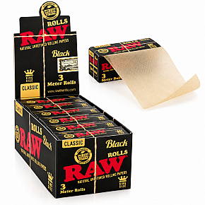 RAW | Black Roll King Size (3m)
