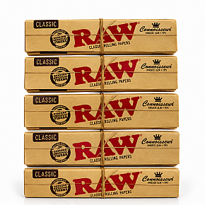 RAW | 5-pack Classic Connoisseur Slim + Filter