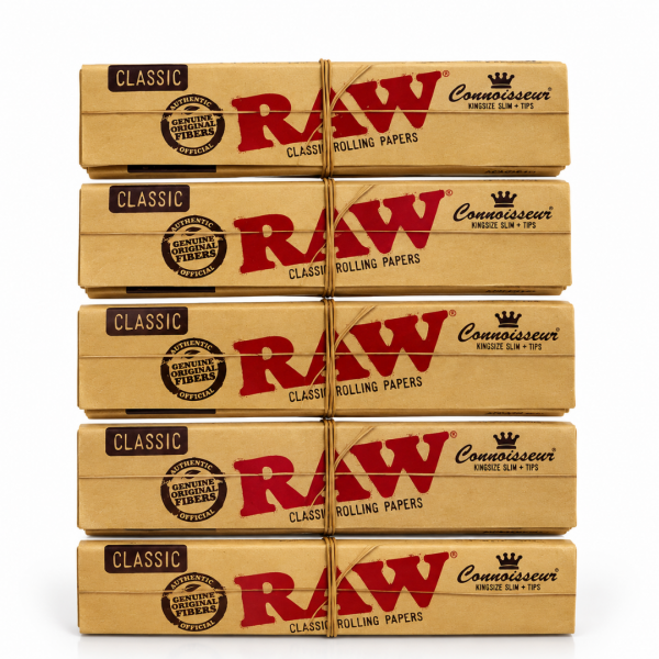 RAW | 5-pack Classic Connoisseur Slim + Filter