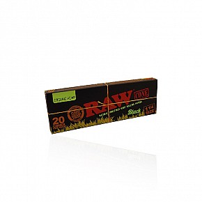 RAW | Black Cones Organic 1 1/4 (20pcs)