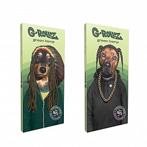 G-Rollz | Reggae Rap KS Bio Green Hemp Rolling Papers + Tips + Tray