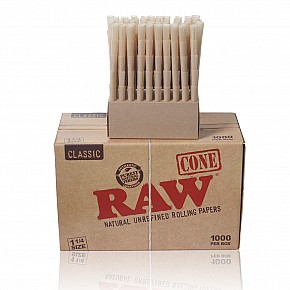 RAW | Pre-rolled 1 1/4 Cones 1000 pcs