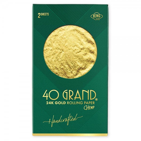 40 Grand | 24K Gold Rolling Paper (2 sheets)