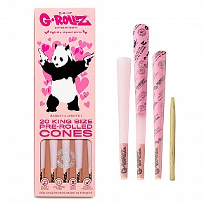 G-Rollz | Banksy Pink Pre-rolled Hemp Cones (20pcs)
