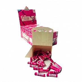 Gizeh | Activated Carbon Filter PINK 34pcs (6mm)