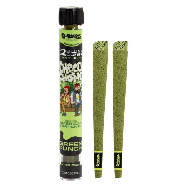 G-Rollz | Cheech & Chong 2x Terpene Infused Blunt Cones Green Punch