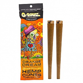 G-Rollz | 2x Orange Flavored Pre-Rolled Hemp Cones