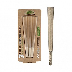 Cones | Hemp King Size with Charcoal Tips (3-pack)