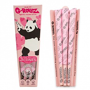 G-Rollz | Banksy Graffiti 'Panda Gunnin'' Pink (3 cones)