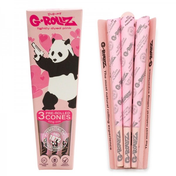 G-Rollz | Banksy Graffiti 'Panda Gunnin'' Rosa (3 cones)