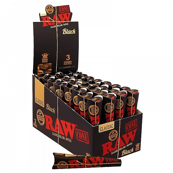 RAW | Black Cones 3-pack King-Size