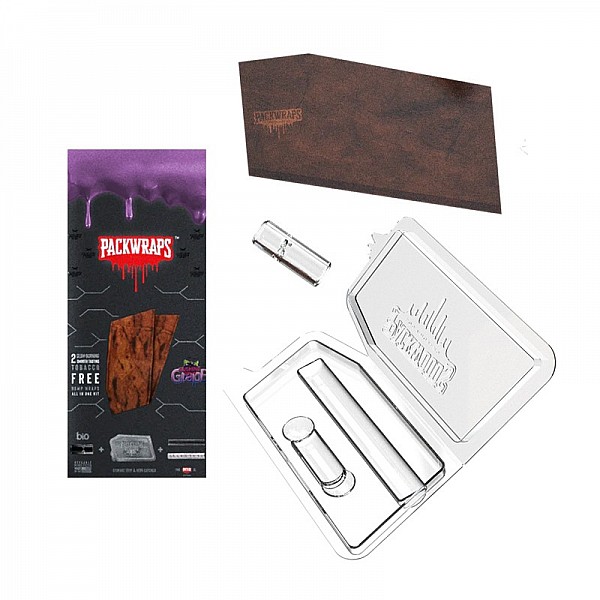 Packwraps + Glas Tip 2st Hemp Wraps Gushin Grape