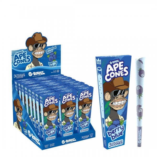 G-Rollz | Ape Cones (3-pack) | Berry Blue