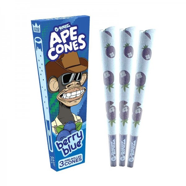 G-Rollz | Ape Cones (3-pack) | Berry Blue