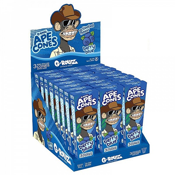 G-Rollz | Ape Cones (3-pack) | Berry Blue
