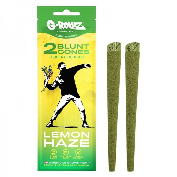 G-Rollz | Lemon Haze Terpene Infused Cones (2-pack)