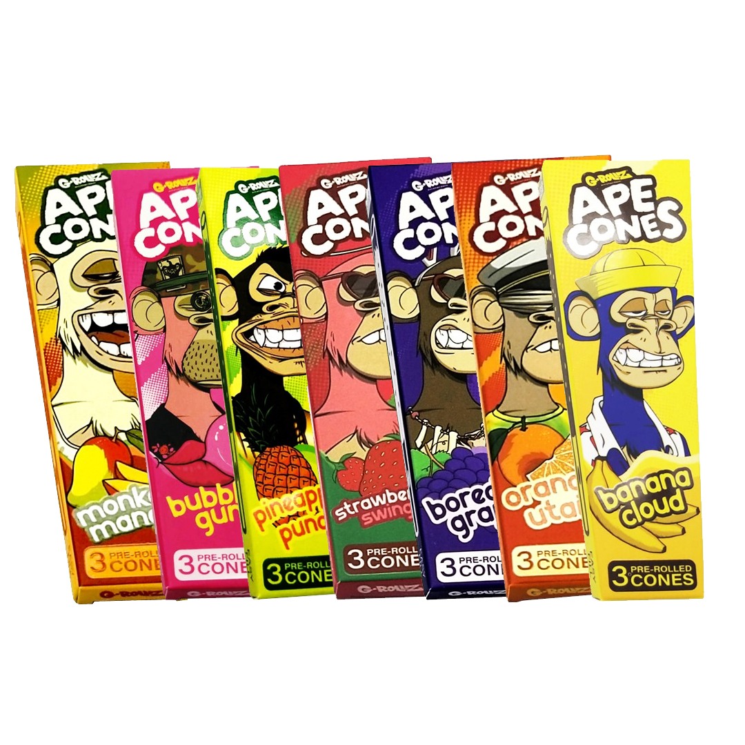 G-Rollz | Ape Cones (3-pack x 7 smaker)