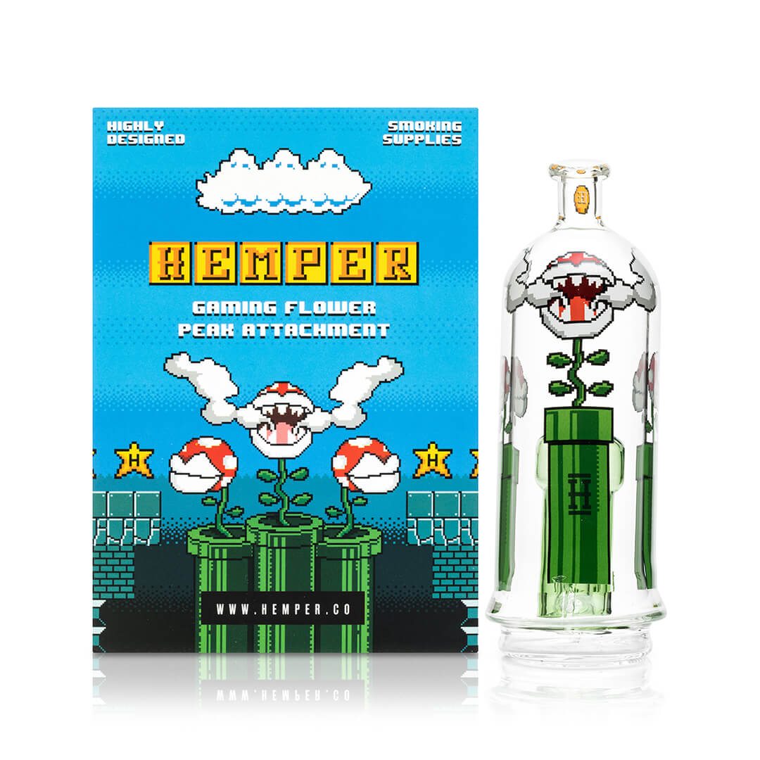 Hemper | Puffco Peak Glass Attachment (Gaming Flower)