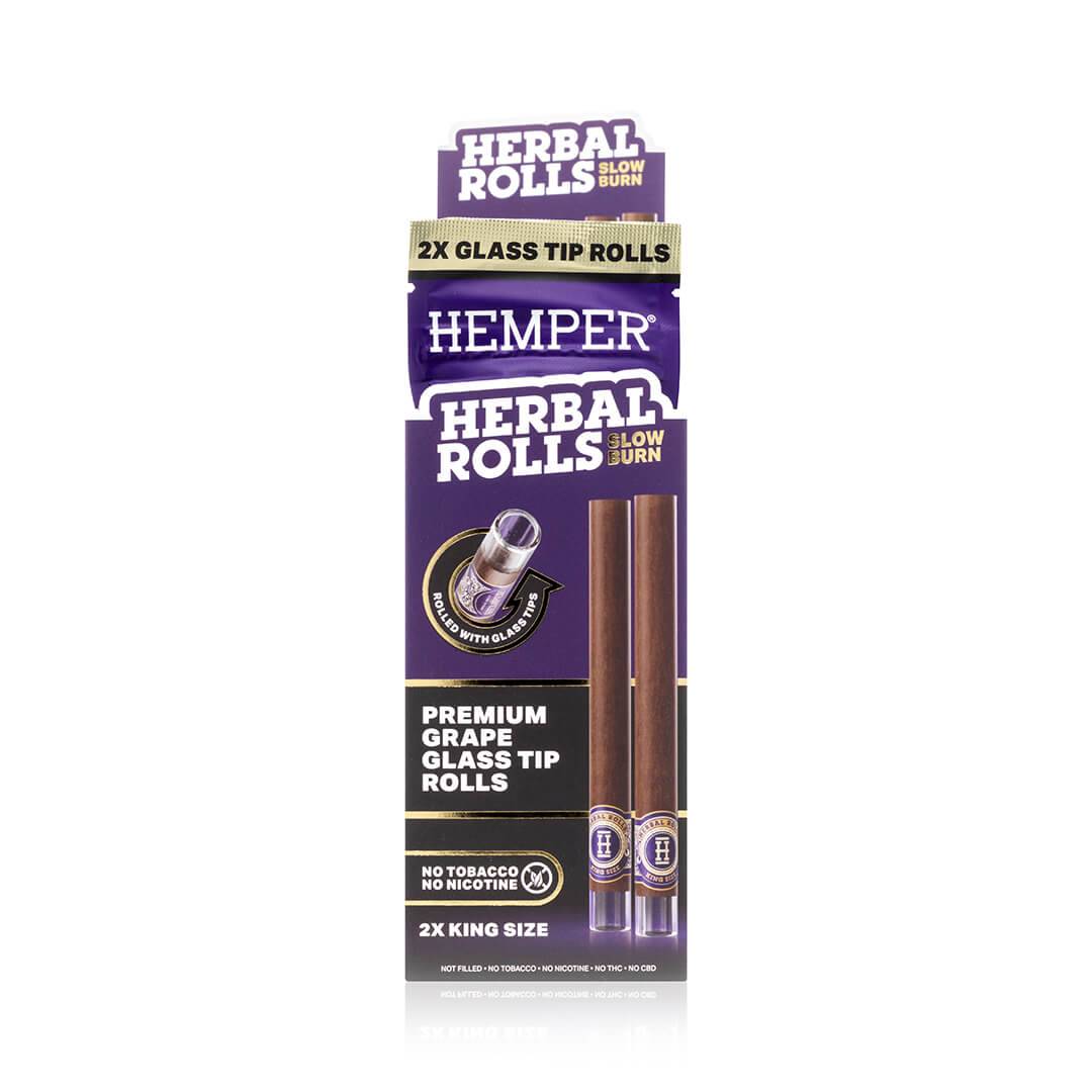 Hemper | King Size Rolls med Glasfilter (2-pack)