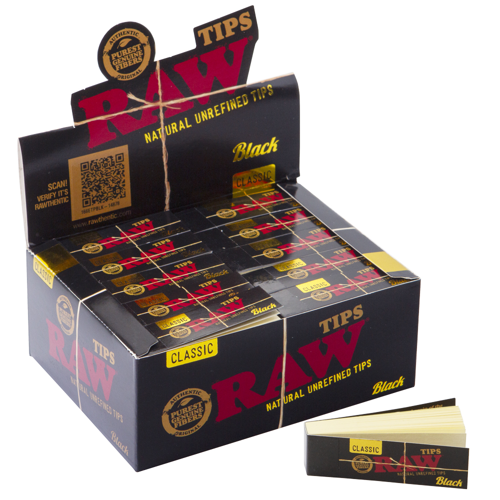 RAW | Black Tips (50pcs)