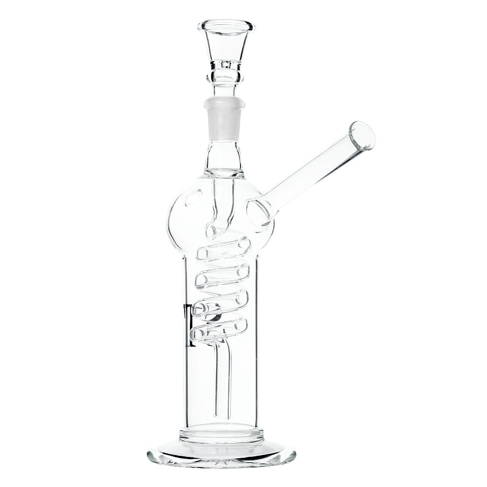ST | Glass Bong Spiral Bubbler (22cm)