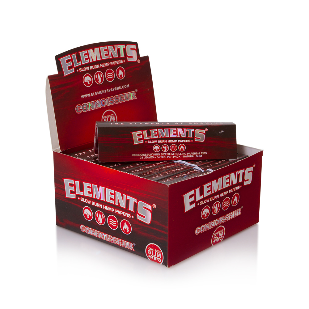 Elements | Red Connoisseur (KS Slim) + Tips
