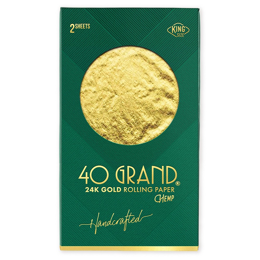 40 Grand | 24K Gold Rolling Paper (2 sheets)