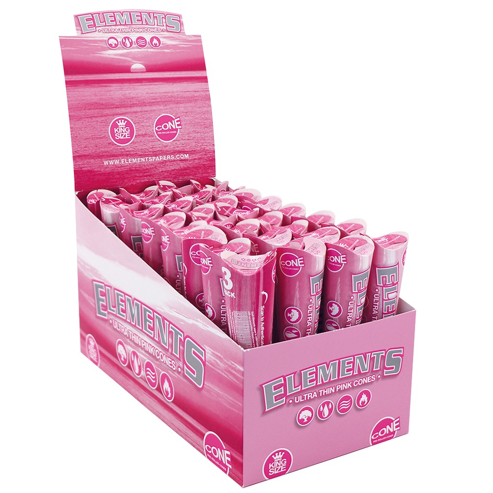 Elements | Pink Cones 3-pack (King-Size)