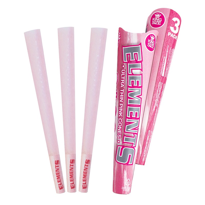 Elements | Pink Cones 3-pack (King-Size)