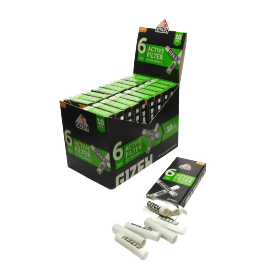 Gizeh | Activated Carbon Filter 10pcs (6mm)