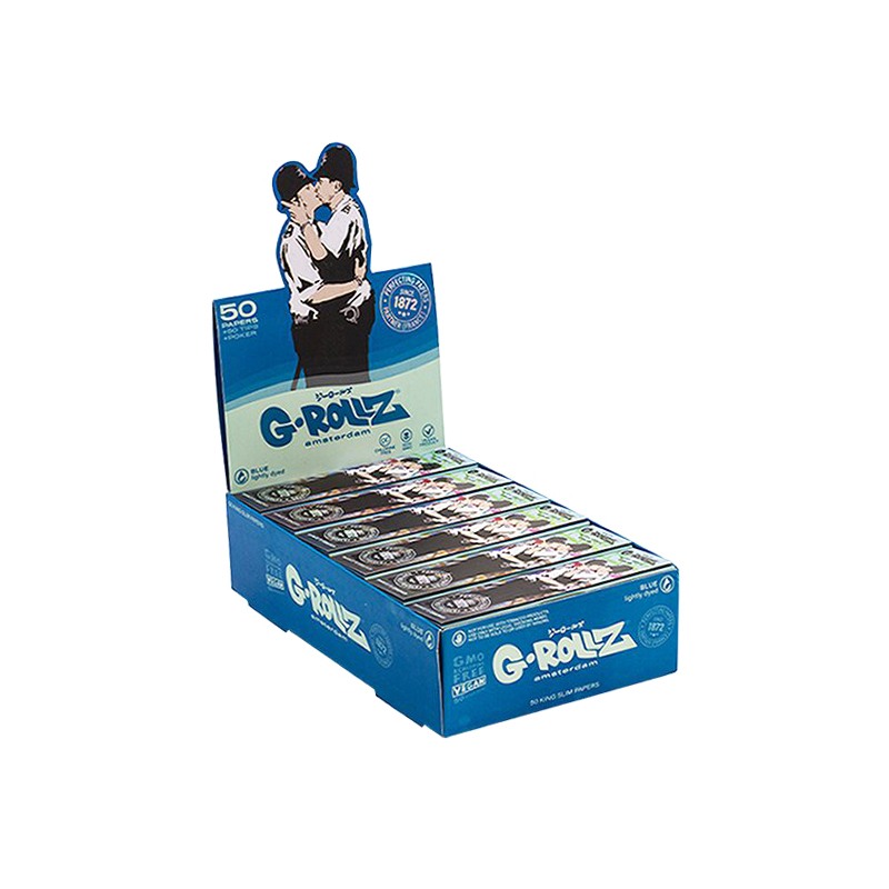 G-Rollz | Banksy Graffiti Cop on Cop Blue Paper + Tips