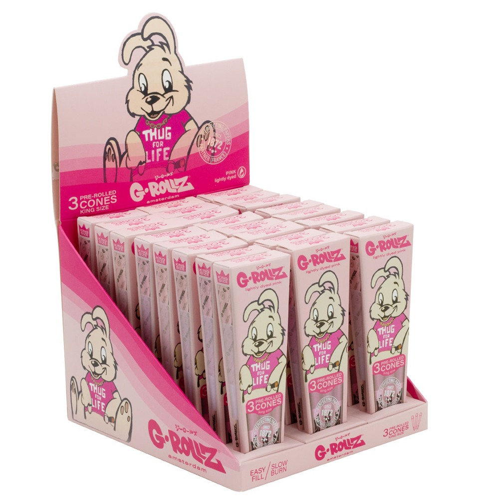 G-Rollz | Banksy Graffiti Thug for life Pink 3ks Cones