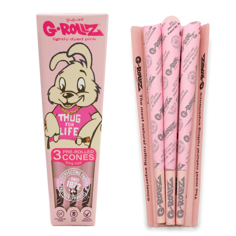 G-Rollz | Banksy Graffiti Thug for life Pink 3ks Cones