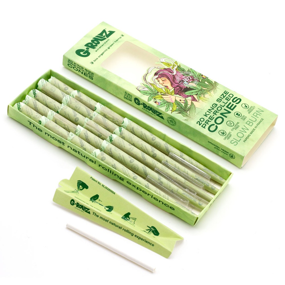 G-ROLLZ | Colossal Dream Organic Green Hemp Cones (20pcs)