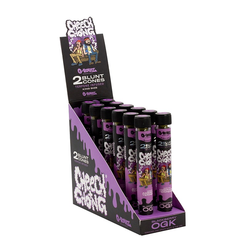G-Rollz | Cheech & Chong 2x Terpene Infused Blunt Cones Blacberry OGK