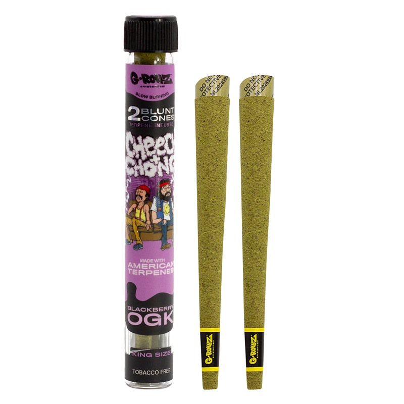 G-Rollz | Cheech & Chong 2x Terpene Infused Blunt Cones Blacberry OGK