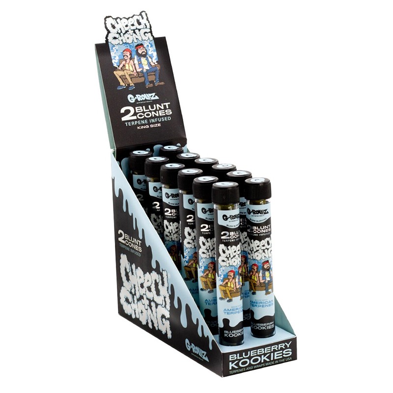 G-Rollz | Cheech & Chong 2x Terpene Infused Blunt Cones Blueberry Kookies