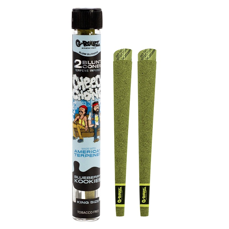G-Rollz | Cheech & Chong 2x Terpene Infused Blunt Cones Blueberry Kookies