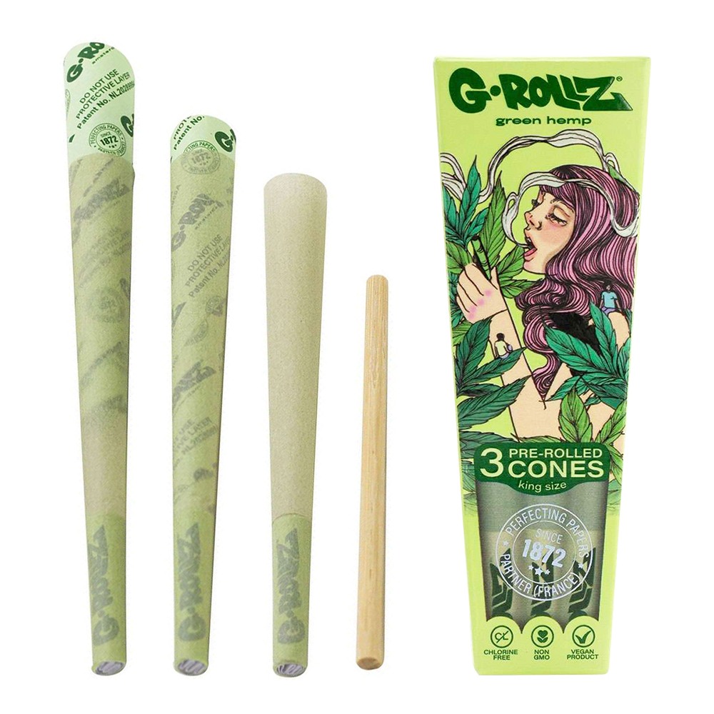 G-Rollz | Collector Colossal Dream Organic Green hemp3ks cones