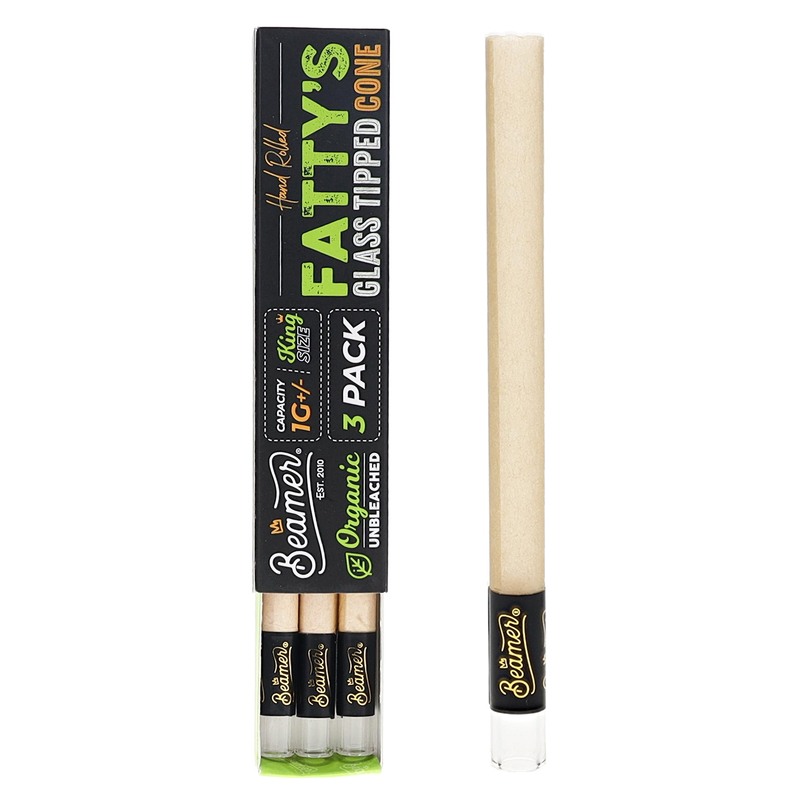 Beamer | Fatty's Glass Tipped 1g Cone (3-pack)