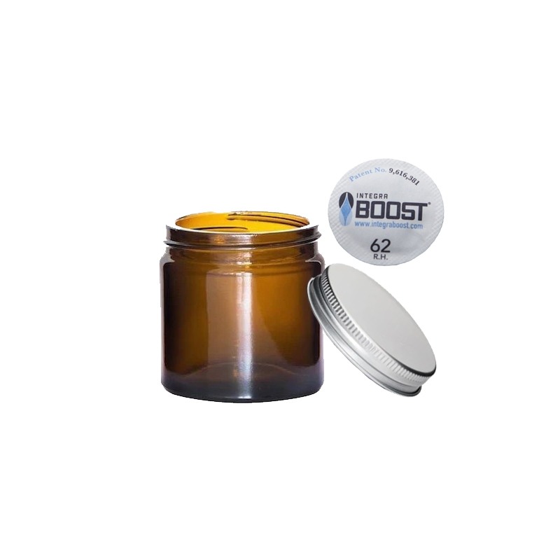 Storage Glass Jar Brown with Lid (60-160ml)