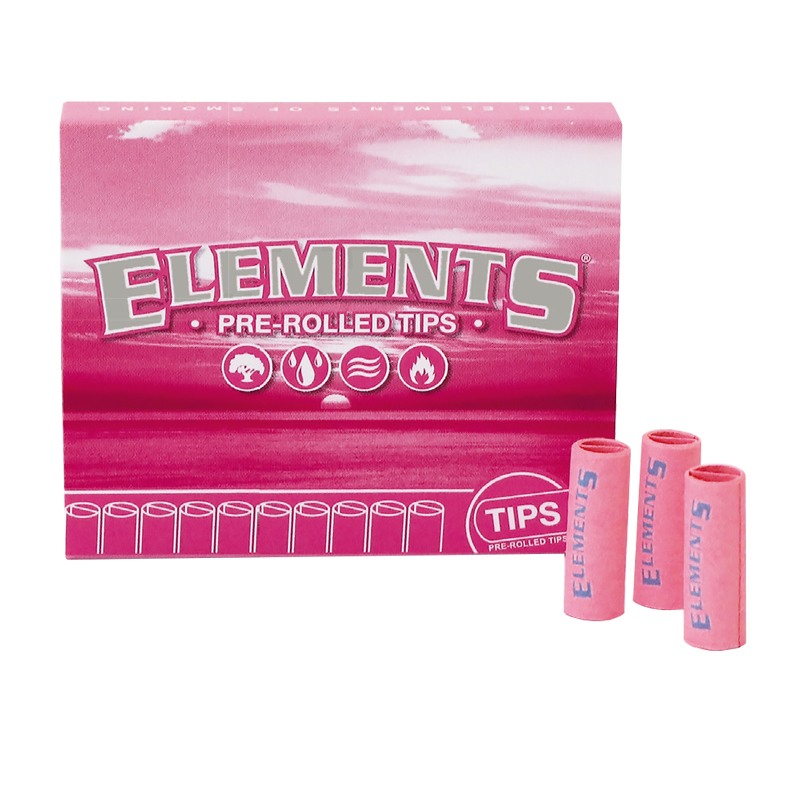 Elements | Prerolled Tips Pink (21pcs)